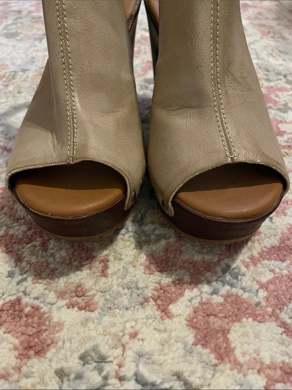 KORKS Arden Beige Slingback Open-Toe Sandals Size 7